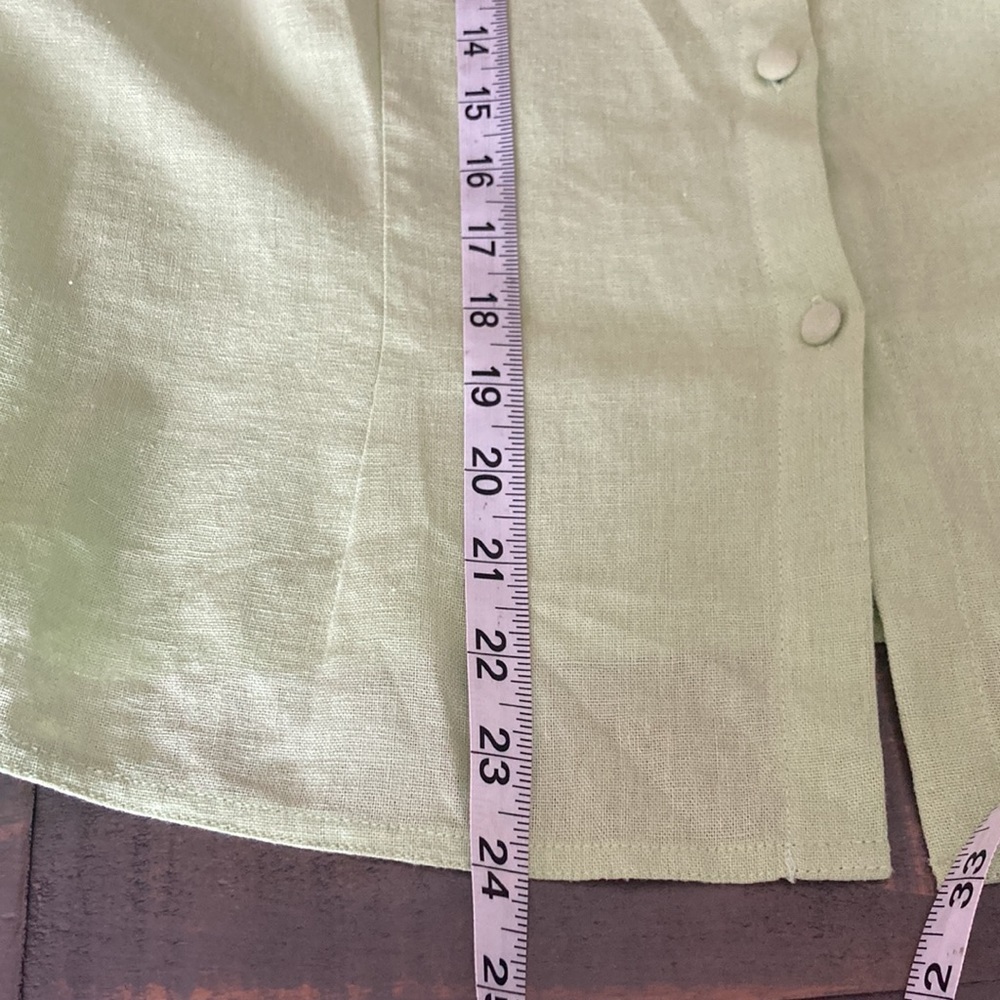 Plaza Collection Perite Button Down Sleeveless Top - Picture 6 of 6